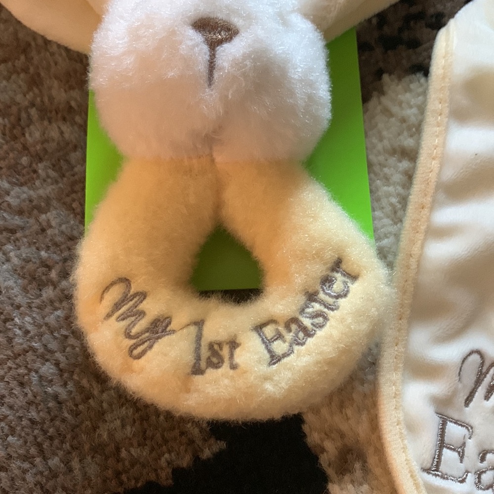 ๐My First Easter Bib and Rattle - Picture 3 of 3